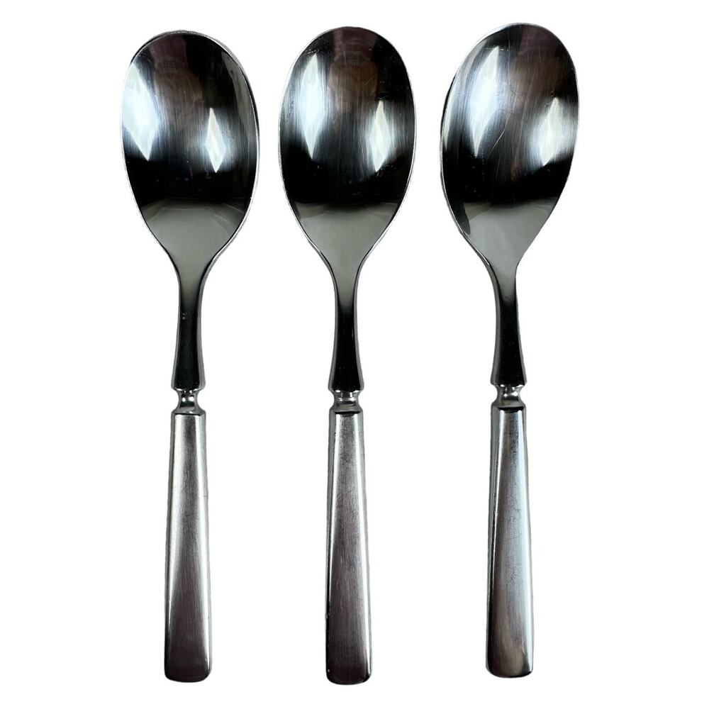 Dansk ANVIL IHQ Japan Vintage 1980s Stainless Satin TEASPOONS-6.5”-Set of 3